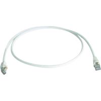 Telegärtner L00000A0131 RJ45 Netwerkkabel, patchkabel CAT 6A S/FTP 1.00 m Wit Vlambestendig, Halogeenvrij, UL gecertificeerd 1 stuk(s)