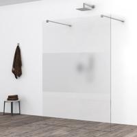 Wiesbaden Slim Inloopdouche 120x200 cm - Nano Helder/Melkglas