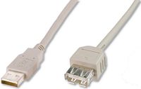 Digitus AK-300202-018-E USB-kabel 1,8 m USB 2.0 USB A Beige