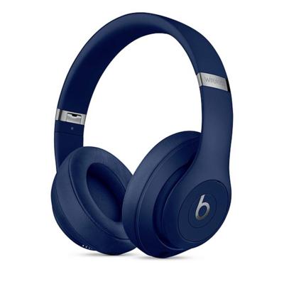 Beats Studio3 Over Ear koptelefoon Bluetooth, Kabel Stereo Blauw Noise Cancelling Vouwbaar, Volumeregeling