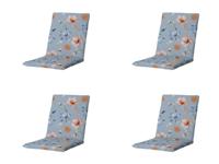 Stapelstoel kussen universeel ca. 97x49 cm Florina blue (4 stuks) Madison - Madison