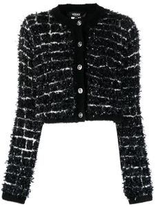 Versace cardigan à imprimé abstrait - Noir