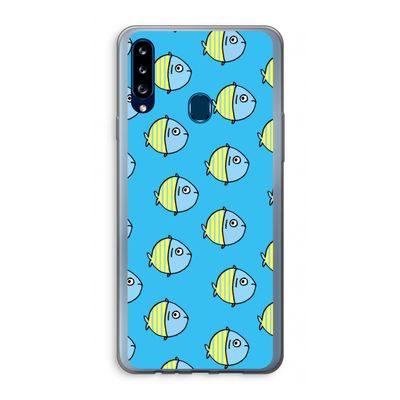 Visjes: Samsung Galaxy A20s Transparant Hoesje