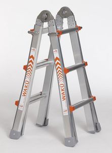 Waku Professionele telescopische vouwladder 4x3 treden Waku - 1413800100
