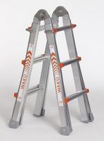 Waku Professionele telescopische vouwladder 4x3 treden Waku - 1413800100