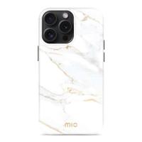 MIO White Marble Magsafe Compatible for iPhone 15 Pro