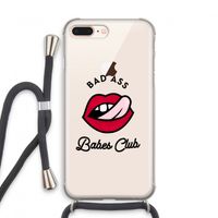 Badass Babes Club: iPhone 8 Plus Transparant Hoesje met koord