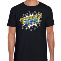 Beterschap opa cadeau shirt zwart voor heren