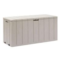 BRAVO tuinkist - Hars - Toomax - Taupe - Inhoud 270L - 117,5 x 45 x 56 cm BRAVO tuinkist - Hars - Toomax - Taupe - Inhoud 270L - 117,5 x 45 x 56 cm