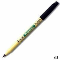 Markeerstift Pilot Permawash Zwart (12 Stuks)