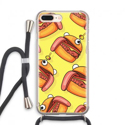 Hamburger: iPhone 8 Plus Transparant Hoesje met koord