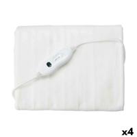 Elektrische deken Gift Decor Wit Polyester 80 x 1 x 150 cm 29 x 12 x 25 cm 60 W (4 Stuks)