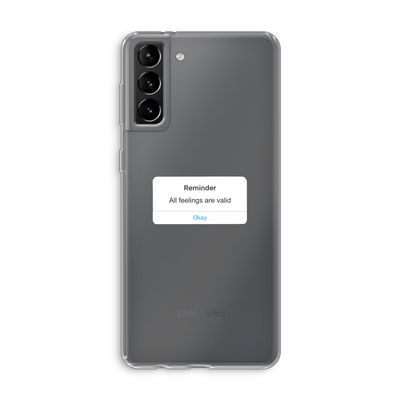 Reminder: Samsung Galaxy S21 Plus Transparant Hoesje