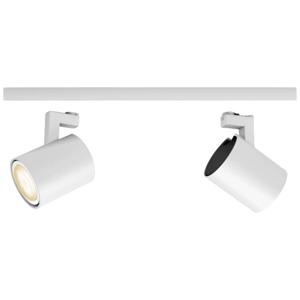 Philips Lighting Hue LED-plafondspots 871951433814200 Hue White Amb. Runner Spot 2 flg. Weiß 2x350lm inkl. Dimmschalter GU10 10 W