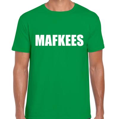 Verkleed T-shirt voor heren - MAFKEES - groen - carnaval / foute party Verkleed T-shirt voor heren - MAFKEES - groen - carnaval / foute party