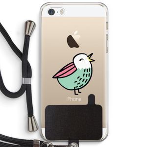 Birdy: iPhone 5 / 5S / SE Transparant Hoesje met koord