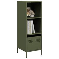 Hoge kast 35x39x103,5 cm staal olijfgroen