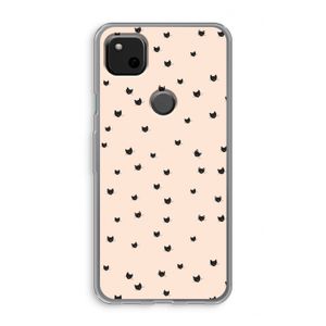 Kleine kattenkopjes: Google Pixel 4a Transparant Hoesje