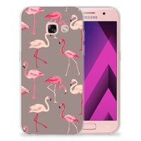 Samsung Galaxy A3 2017 TPU Hoesje Flamingo - thumbnail