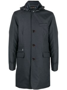 Moorer parka boutonnée à capuche - Gris