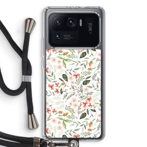Sweet little flowers: Xiaomi Mi 11 Ultra Transparant Hoesje met koord