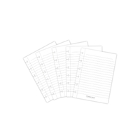 Correctbook Set Extra Pagina’s-A6 - lijntjes - thumbnail