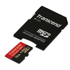 Transcend Ultimate (600x) microSDHC-kaart Industrial 16 GB Class 10, UHS-I Incl. SD-adapter