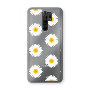 Margrietjes: Xiaomi Redmi 9 Transparant Hoesje