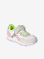 Baskets voor meisjes met klittenband en elastiek veel roze