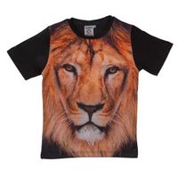 All-over print t-shirt met leeuw voor kinderen 128 (8-9 jaar)  - - thumbnail