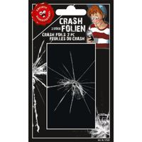 2x stuks Mobiele telefoon stickers gebroken glas fopartikel