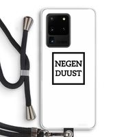 Negenduust vierkant: Samsung Galaxy S20 Ultra Transparant Hoesje met koord Negenduust vierkant: Samsung Galaxy S20 Ultra Transparant Hoesje met koord