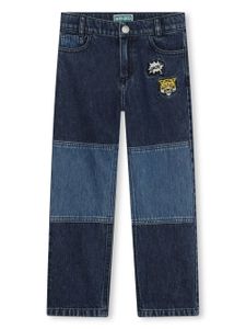 Kenzo Kids jean à logo brodé - Bleu
