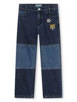 Kenzo Kids jean à logo brodé - Bleu