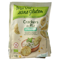 Rijstcrackers rozemarijn glutenvrij bio 40 Gram