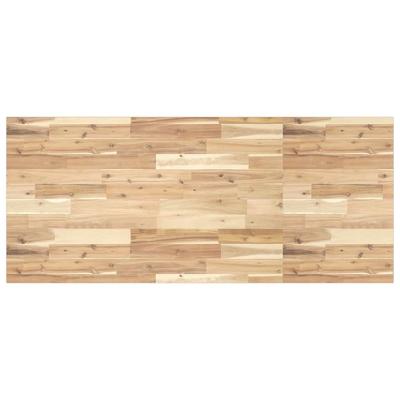 Bureaublad 120x60x2 cm onbehandeld massief acaciahout