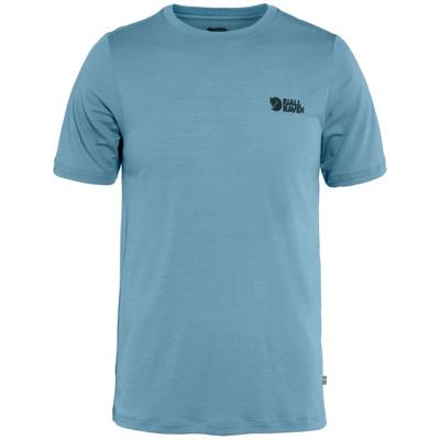 Fjallraven Abisko Wool Logo SS T-shirt Heren Dawn Blue XXL