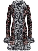 Giambattista Valli Popping Paisley fringed sequin coat - Noir - thumbnail