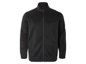LIVERGY Heren fleecevest - Plus size (XXL, Zwart)