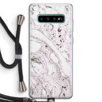 Mengelmoes: Samsung Galaxy S10 Plus Transparant Hoesje met koord