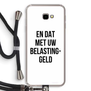 Belastinggeld: Samsung Galaxy J4 Plus Transparant Hoesje met koord