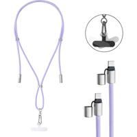 Intenso 7991003 USB-C-kabel USB 2.0 USB-C stekker, USB-C stekker 1.65 m Lila Telefoonkoord