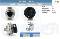 Dynamo Mercedes 145A 555519115010