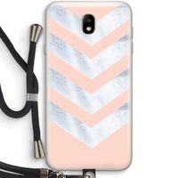 Marmeren pijlen: Samsung Galaxy J7 (2017) Transparant Hoesje met koord