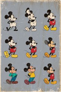 Mickey Mouse Evolution Poster 61x91.5cm