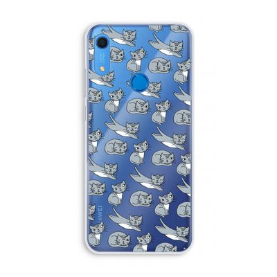 Poezen: Huawei Y6s Transparant Hoesje