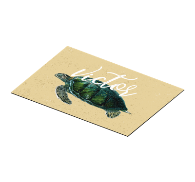 Placemat met naam Zeeschildpad met naam