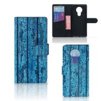 Nokia 5.3 Book Style Case Wood Blue - thumbnail