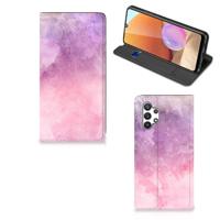 Bookcase Samsung Galaxy A32 4G | A32 5G Enterprise Editie Pink Purple Paint