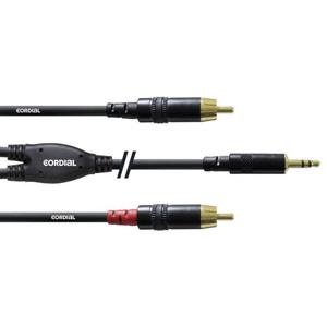 Cordial 3 m REAN Connector 3,5 mm/ 2x Cinch Y-Kabel